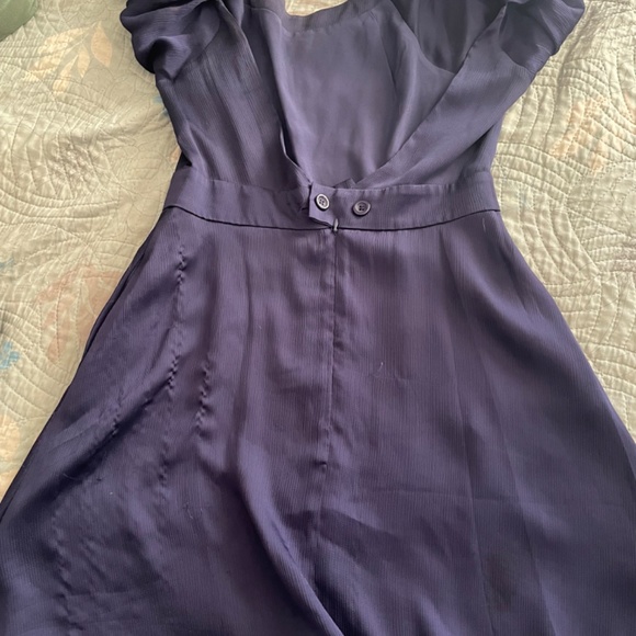 Deep purple chiffon dress - Picture 2 of 3